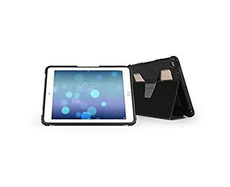 MAX Cases iPad 9.7 2018/2017 [Heavy Duty] 5th/6th Generation Case - Extreme Shock & Impact Protection, Multi-Purpose Stand for Both Easy Viewing & Ergonomic Typing Angle mart On/Off Cover, Clear Back
