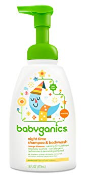 Babyganics Baby Shampoo Plus Body Wash, Orange Blossom, 16 Ounce