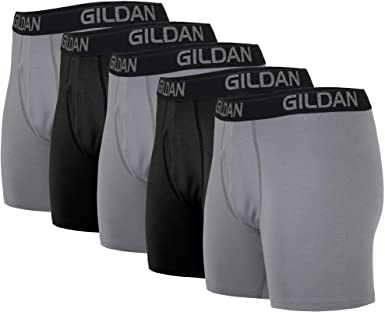 Gildan Men's Cotton Stretch Regular Leg Boxer Brief