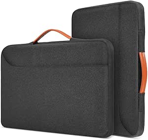 Laptop Sleeve Case for MacBook Pro 14 inch Pro Max M3/M2/M1 A2779 A2442 A2918 A2992, Surface Laptop Studio 14.4, Surface Laptop 6/5/4/3 13.5" Water-Resistant Accessories Bag -Black