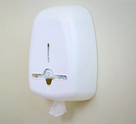 Diaper and Wipe Dispenser the Solution to a Messy Changing Table (Customize DIY Decoration, Includes Colorful Wall Decals - Dispenser Comes White so You Can Decorate to Match Your Nursery Room Decor)