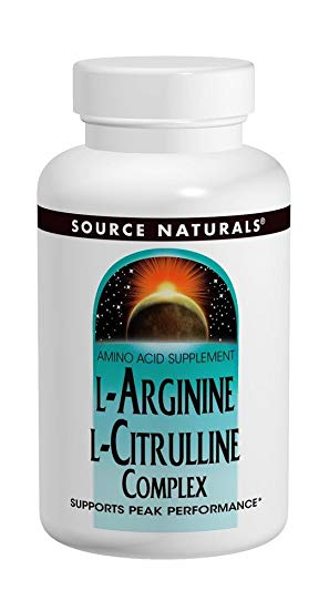 Source Naturals L-Arginine L-Citrulline Amino Acid Complex, Muscle Metabolism - 60 Tablets