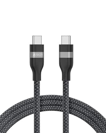 Anker Nano USB C auf USB C Kabel, 240W 1,8m flexibel farbig geflochten, USB C Schnellladekabel Typ C für iPhone 16/16 Pro/16 Plus/16 Pro Max, MacBook Pro/Air, iPad Pro/Air, Galaxy S24 und mehr