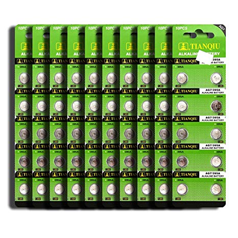 AG7 395A LR927 SR927SW LR57 SR927 Button Cell Batteries [100-Pack]