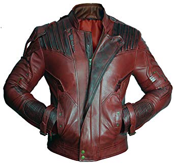Guardians of The Galaxy Vol. 2 Star Lord Chris Pratt Real Leather Jacket