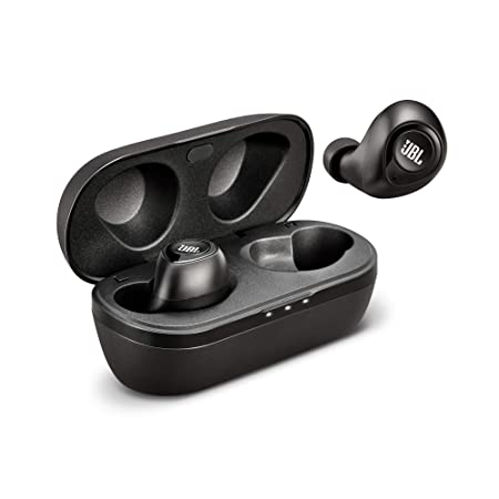 JBL T100TWS by Harman True Wireless in-Ear Headphones with 17 Hours Playtime, Stereo Calls & Bluetooth 5.0 (Black)