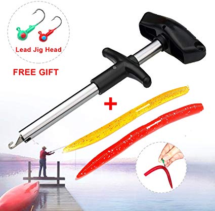 Easy Fish Hook Remover Tool Squeeze-Out Fishing Hooks Separator Tools Portable Easy Reach Stainless Steel Fishing Hooks Extractor Minimizing Injuries Fishing Hand, Fast Decoupling, No Injury