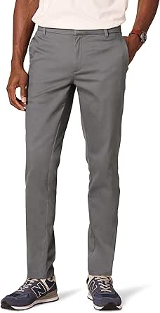 Amazon Essentials Men's Slim-Fit Wrinkle-Resistant Flat-Front Stretch Chino Pant