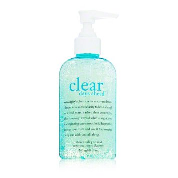 Philosophy Clear Days Ahead Oil-Free Salicylic Acid Acne Treatment Cleanser, 8 Ounce