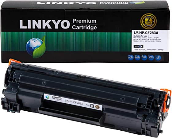 LINKYO Compatible Toner Cartridge Replacement for HP 83A CF283A (Black)