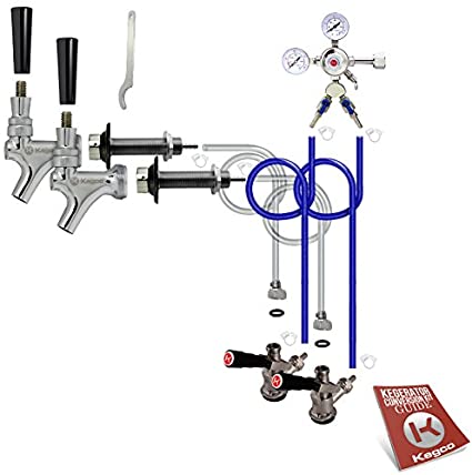 Kegco BF 2SCK Conversion Kit, 2 Faucet without Tank, Standard
