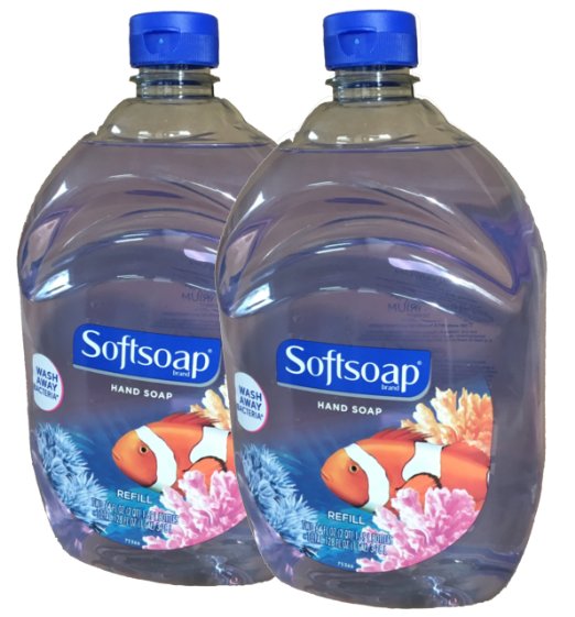 Softsoap Liquid Hand Soap, Aquarium Series, 64-Ounce Refill Bottle, Pack of 2