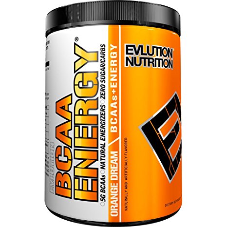 Evlution Nutrition BCAA Energy - High Performance, Energizing Amino Acid Supplement for Muscle Building, Recovery, and Endurance (30 Servings) Orange Dream