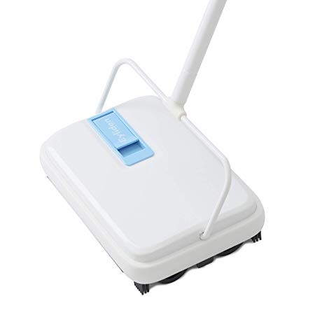 Eyliden Carpet and Floor Sweeper Hand Push Automatic Broom with 4 Corner Edge Brushes
