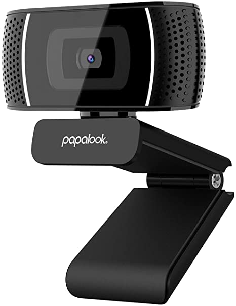 PAPALOOK PA327HD Webcam with Microphone, Desktop Camera Laptop USB Webcam Plug and Play for Video Conferencing, Online Work, Home Office,Skype YouTube Compatible with Windows 7/8/10 MAC