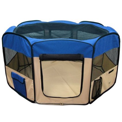 Best Choice Products Pet Puppy Dog Playpen Exercise Pen Kennel 600d Oxford Cloth