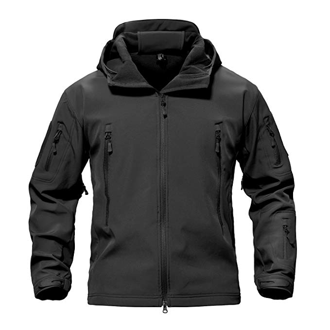 TACVASEN Men's Special Ops Military Tactical Soft Shell Jacket Coat