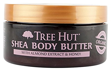 Tree Hut 24 Hour Intense Hydrating Shea Body Butter, Almond & Honey, 7 Ounce