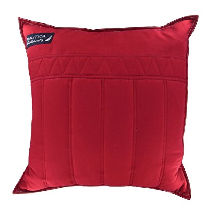 Nautica Mainsail Decorative Pillow, 18", Red