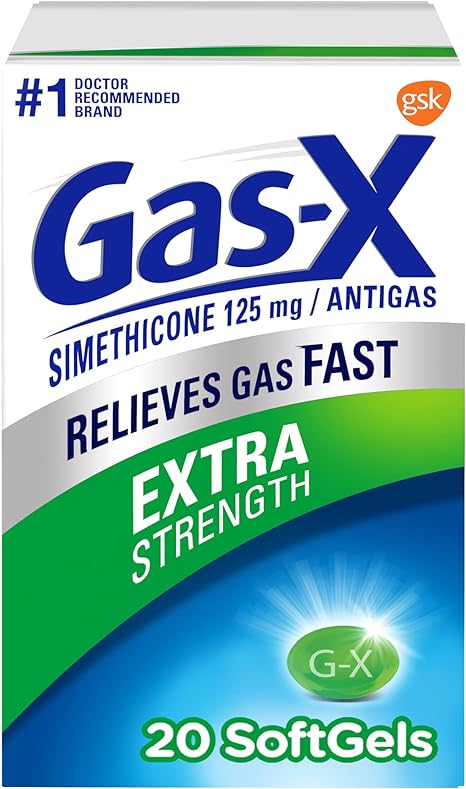 Gas-X Extra Strength Gas Relief Softgels with Simethicone 125 mg - 20 Count