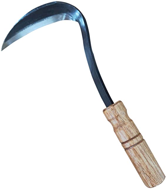 JIANZHENKEJI Weeding Sickle - Hand Hoe/Sickle is Perfect for Weeding and Cultivating，Very Sharp Edge Quick Work(Full Size)