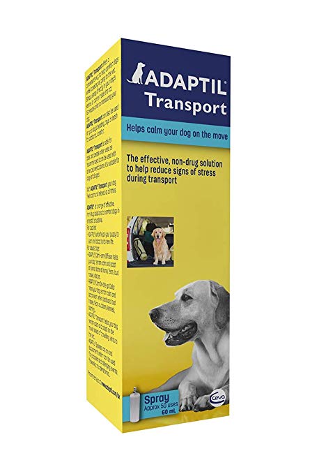 ADAPTIL Calm Transport Spray, helps dog cope with travelling and other short term challenges - 60ml
