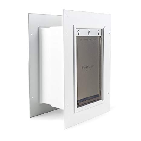 PetSafe Wall Entry Pet Door with Telescoping Tunnel, Pet Door for Dogs and Cats, Available in Small, Medium and Large