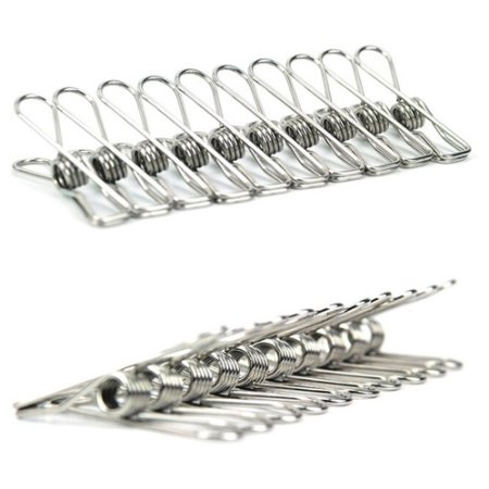 MyLifeUNIT Stainless Steel Clothespins, Clothes Pins, 20 Pcs/ Set