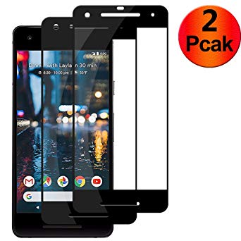 Pixel 2 Screen Protector,[Scratch-Prevention][Case Friendly] [Easy Application] Anti-Bubble Tempered Glass Screen Protector Compatible with Google Pixel 2 [2-Pack]