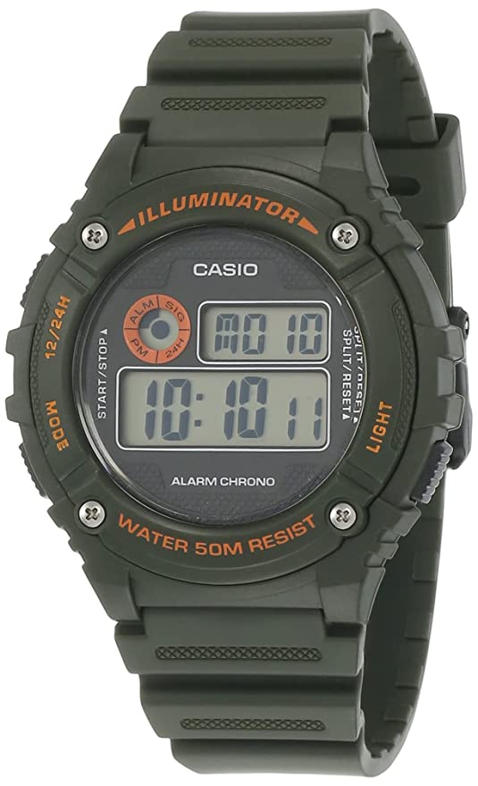 Casio Youth-Digital Black Dial Men's Watch-W-216H-3BVDF (I099)