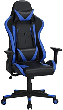 Yaheetech Ergonomic Racing Style Office Chair High Back Gaming Chair PU Leather Desk Chair Executive Computer Heavy Duty Chairs with Lumbar Support