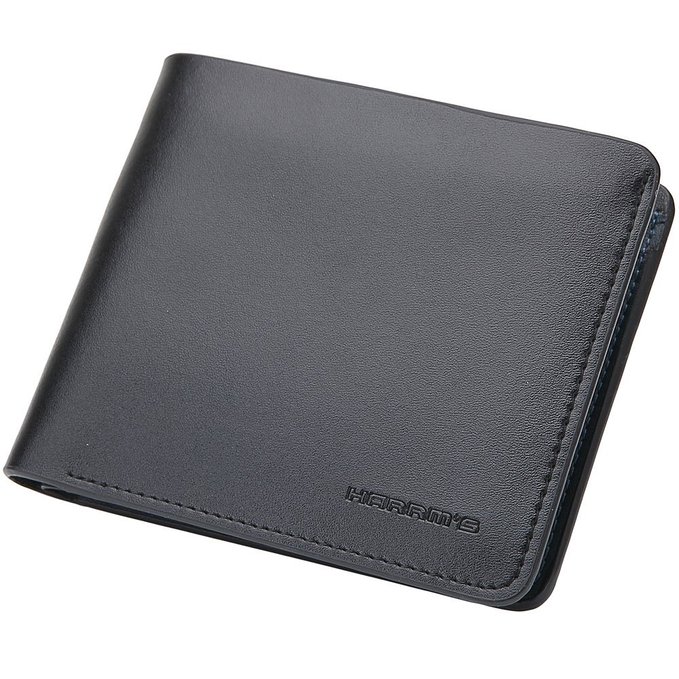 Harrms Best Genuine Leather Bifold WalletGrain DesignItalian 100 Cowhide Style Luxury