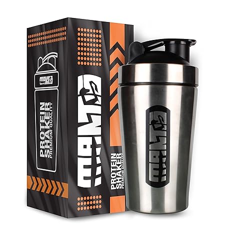 Mantis Stainless Steel Gym Shaker Bottle,500 ML,100% Leak Proof and Food Grade,(Steel)