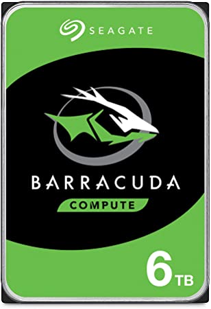 Seagate Barracuda 6TB Internal Hard Drive HDD – 3.5 Inch SATA 6 Gb/s 5400 RPM 256MB Cache for Computer Desktop PC (ST6000DM003)