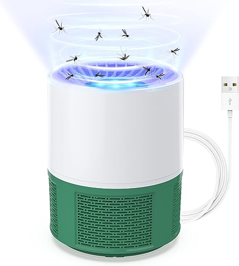 Lampe Anti Moustique, Electrique Anti Moustique Exterieur Intérieur, USB Tue Mouche Electrique Piege a Moustique, Tueur d'Insectes Pas Bruit Tueur de Moustiques Efficace