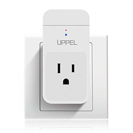 Smart Plug, UPPEL SM01 Wi-Fi Wireless Power Socket Smart Outlet with Energy Monitoring, Compatible with Alexa, White