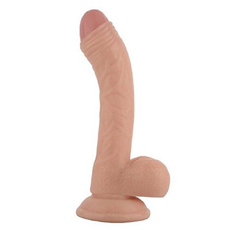 Tracy's Dog® Lifelike Flesh Simulative Penis Dildo with Suction Cup (Bola Azul)