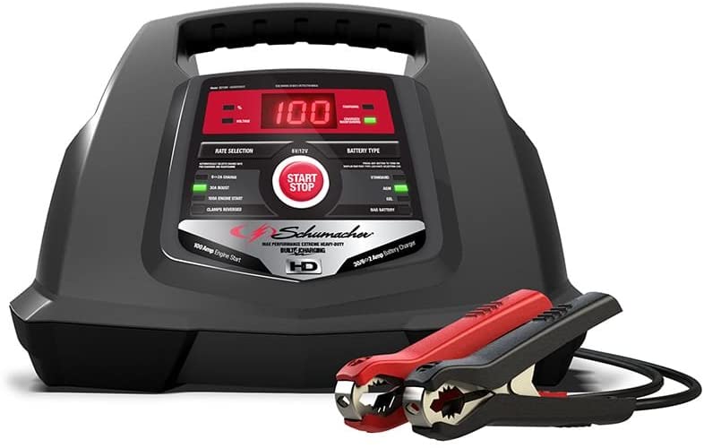 Schumacher SC1281 6/12V Fully Automatic Battery Charger and 30/100A Engine Starter with Advanced Diagnostic Testing