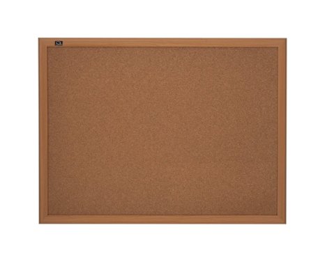 Quartet Cork Bulletin Board, 17 x 23 Inches, Oak Finish Frame (85212B)