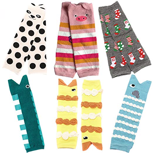 Sept.Filles Baby and Toddler Leg Warmers 3.15'' x 11.8'' Packs of 6