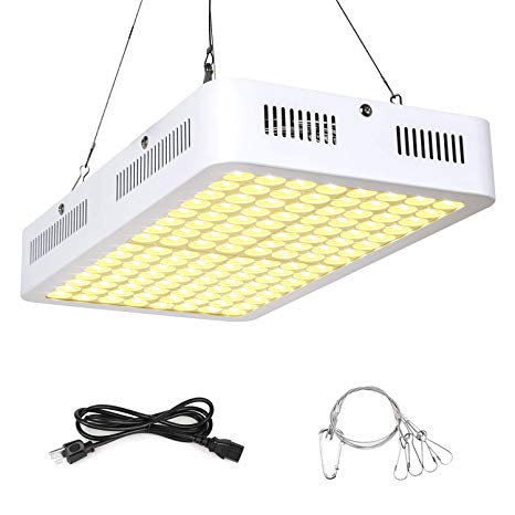 Grow Light, Roleadro 3500k Sunlike Plant Light 1000W Full Spectrum Dual-Chip with ON/Off Switch and Daisy Chain for Indoor Plants for Seedling, Succulents，Growing,Blooming and Fruiting