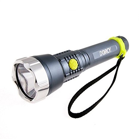 Dorcy Metal Gear XLM Water Resistant LED Flashlight, 618-Lumens, Gun Metal Grey Finish