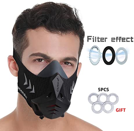 FDBRO Sports Mask Pro Workout Mask Fitness,Running,Resistance,Cardio,Endurance Mask for Fitness Training Sport Mask