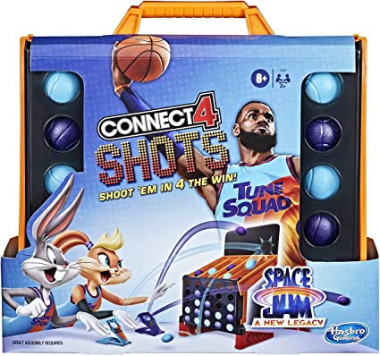 Hasbro Gaming Connect 4 Shots: Space Jam A New Legacy Edition Game, Inspired by The Movie with Lebron James, Fast-Action Game for Kids Ages 8 and Up