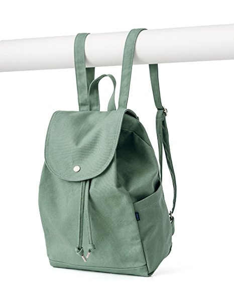 BAGGU Canvas Drawstring Backpack - Olive