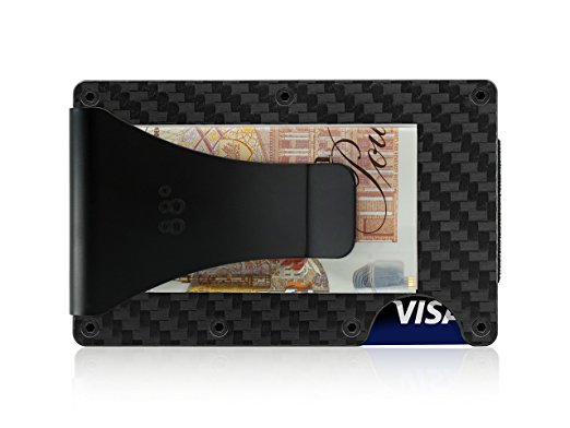 Carbon Fiber Wallet RFID Protected Modern Card Holder (Carbon Fiber)