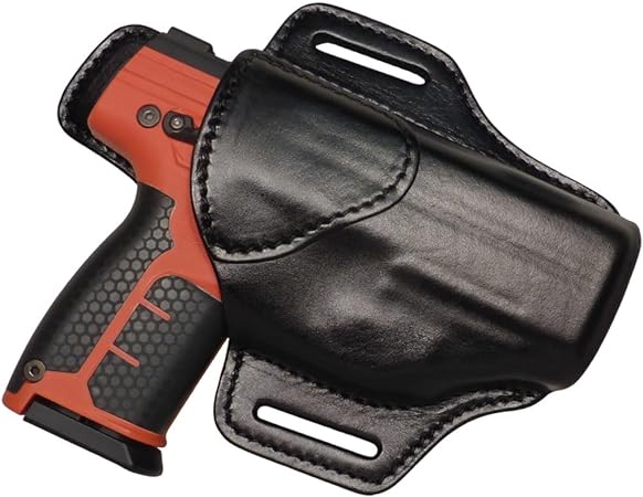 Tactical Scorpion 2 Slot OWB Leather Holster: Fits Byrna SD LE XL W/WO Laser