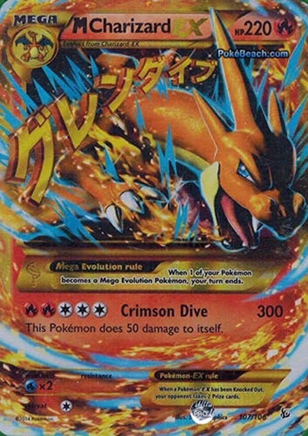 Pokemon - Mega-Charizard-EX (107) - XY Flashfire - Holo