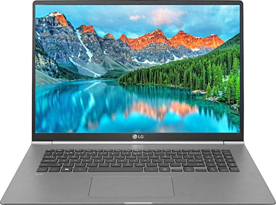 LG Gram 17” WQXGA (2560 x 1600) IPS Ultra-Lightweight Laptop, Intel Quad-Core i7-8565U up to 4.6GHz, 16GB DDR4, 256GB SSD, Backlit Keyboard, Fingerprint ID, Thunderbolt, Bluetooth, Webcam, Windows 10