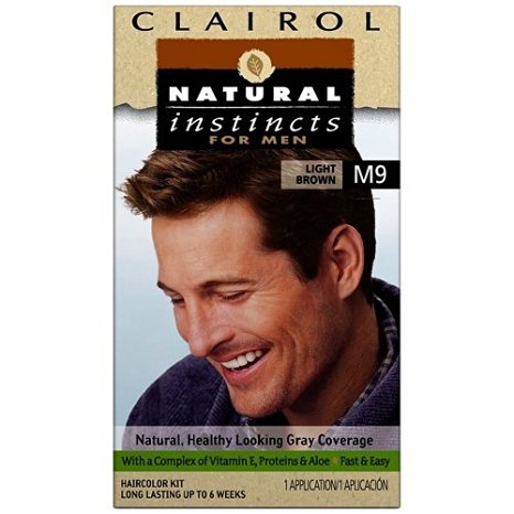 Clairol Natural Instincts for Men Hair Color, Light Brown (M9)